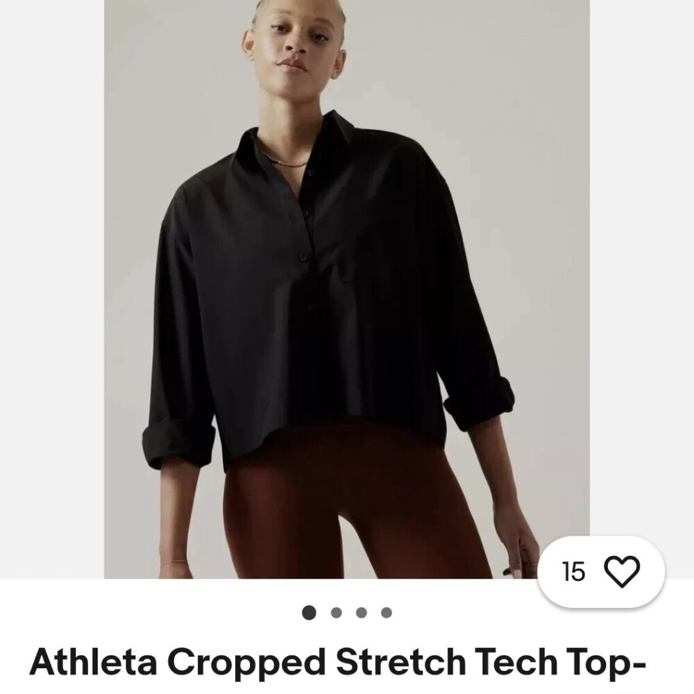 Athleta Cropped Stretch Tech top